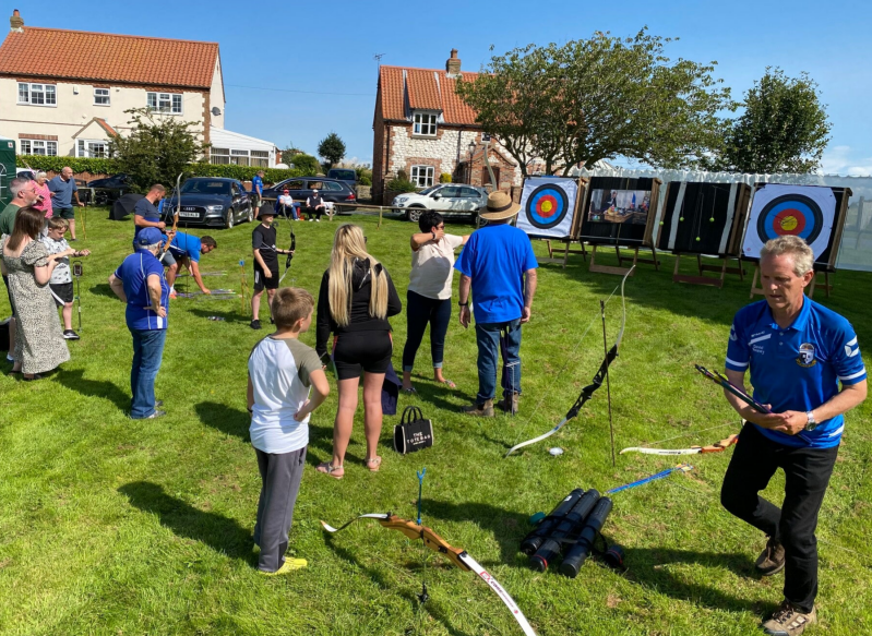 Have a go at archery day, at the Flamborough RNLI gala.