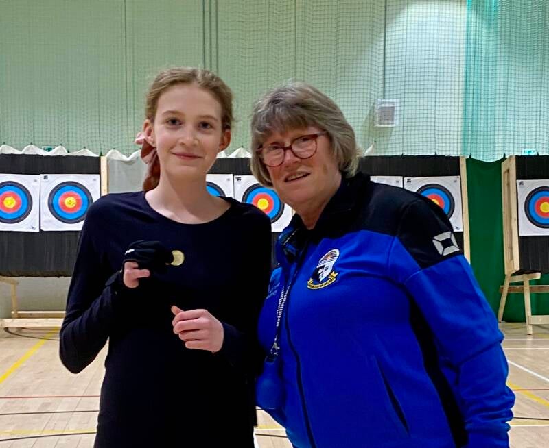 Robyn gets her 252 medal