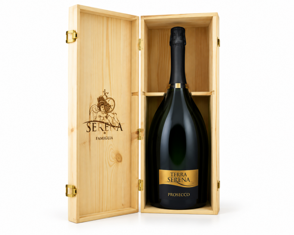 Prosecco Terra Serena DOC Treviso Extra Dry 3L in houten kist - 300cl