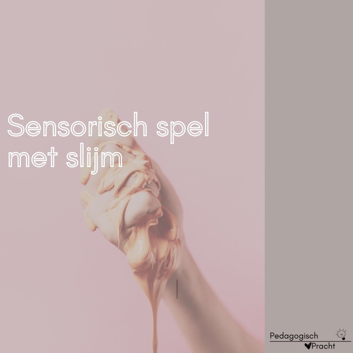 Sensorisch spel met slijm