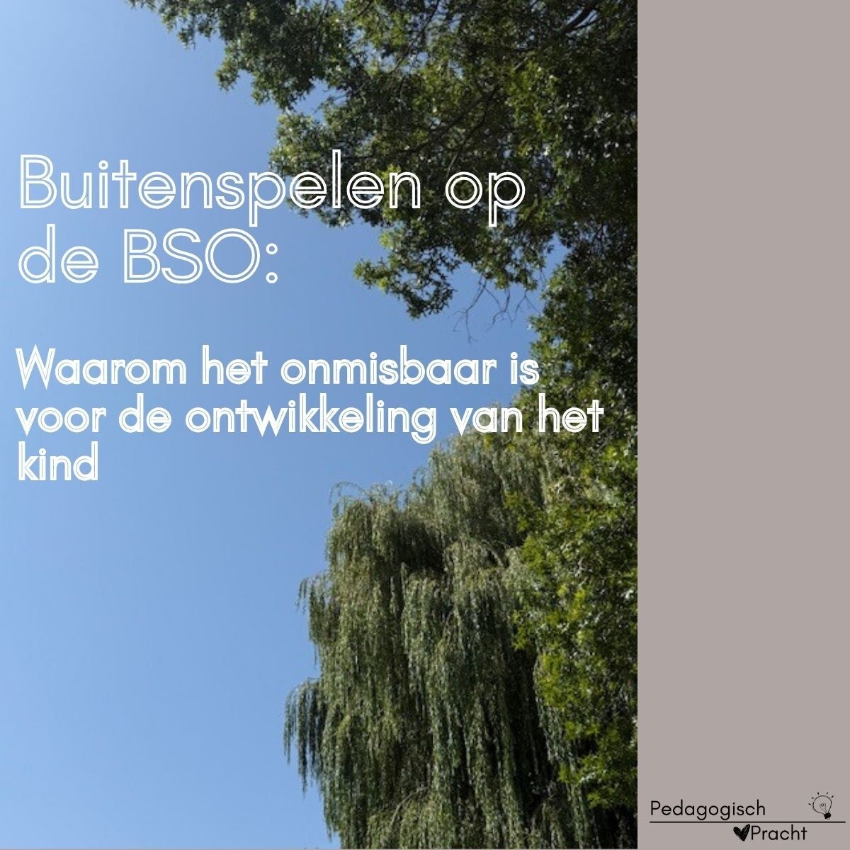 buitenspelen op de BSO buitenschoolse opvang