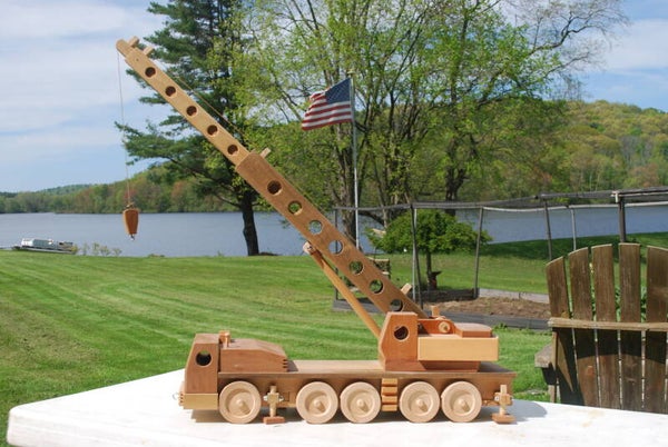 Handmade Wooden Crane