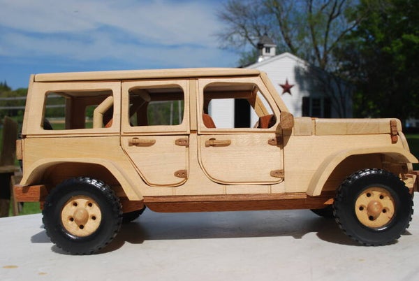 Handmade Wooden Jeep Wrangler