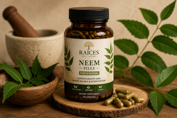 Neem Herbal Capsules Natural Wellness Support from the Caribbean