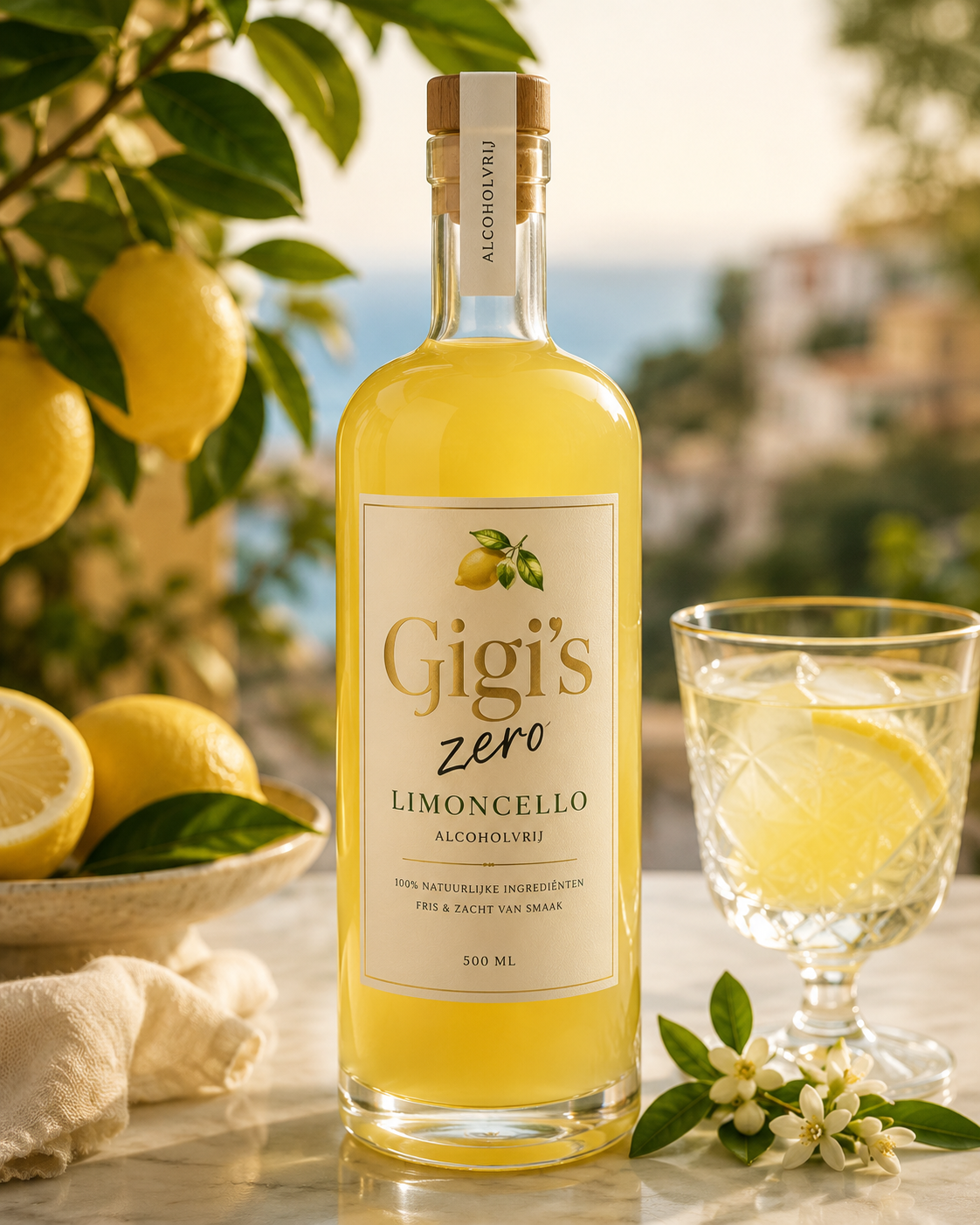 Alcoholvrije limoncello 500ml