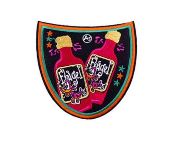 Carnaval strijk emblemen van Kruikenstad Tilburg.