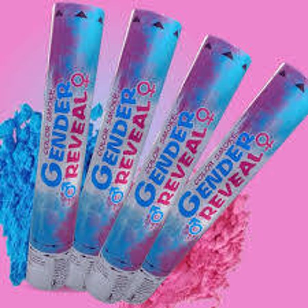 1 stuks Gender Reveal  Poeder popper Blauw