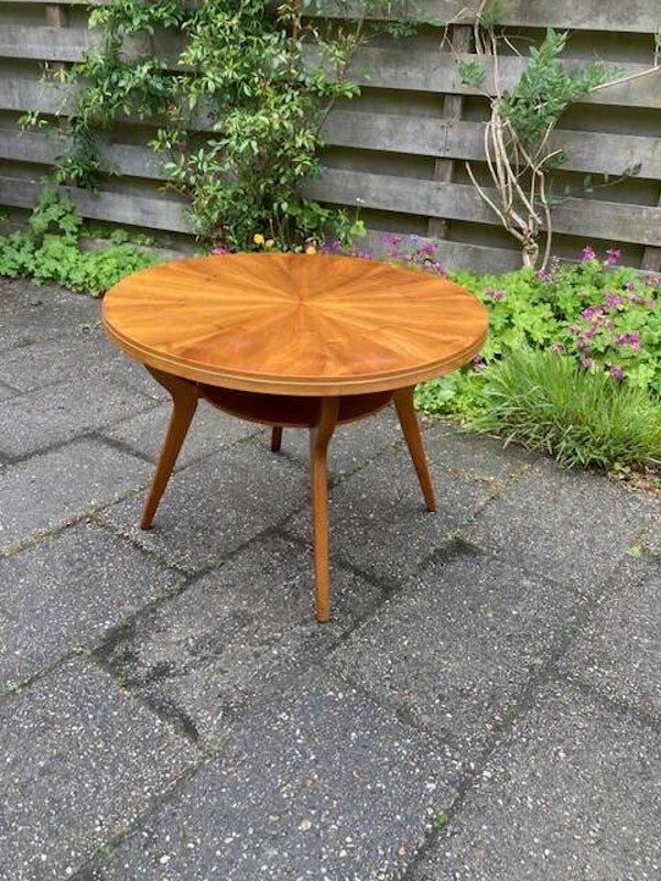 Vintage ronde Ilse Mobel salontafel (1970)