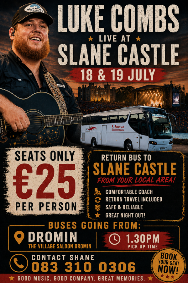 LUKE COMBS SLANE CASTLE 18TH JULY
