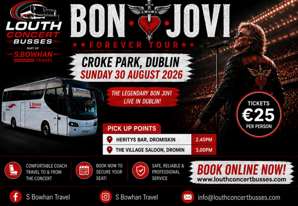 BON JOVI 30TH AUGUST CROKE PARK