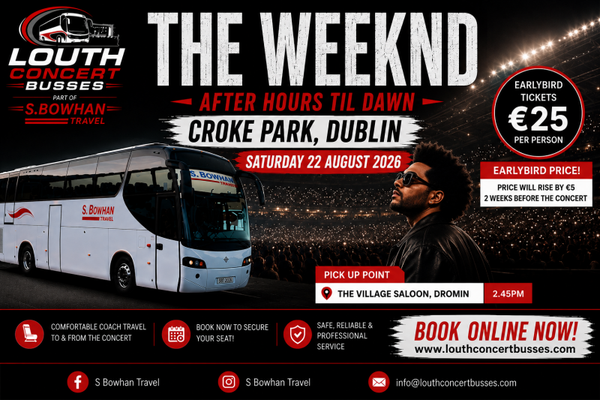 THE WEEKND 22ND & 23RD AUGUST