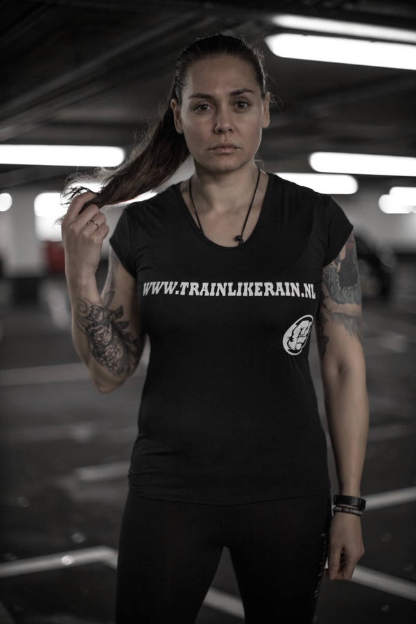 I trained with Rain/ Dames tshirt maat M