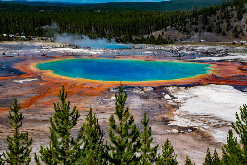 Grand Prismatic Spring in Yellowstone National Park