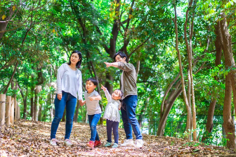 family enjoying the outdoors