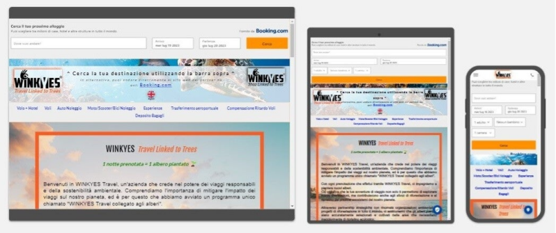 Site WINKYES Travel. sustainable travel, green travel