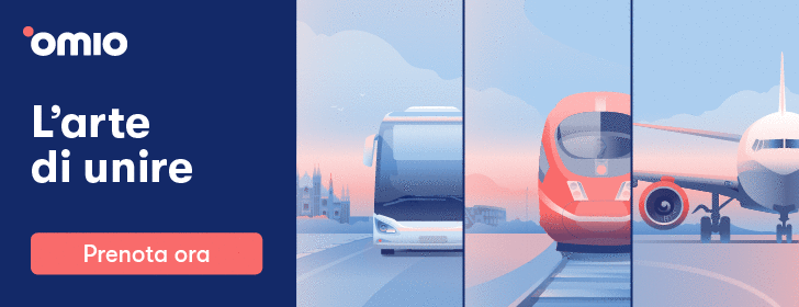 omio, l'arte di unire. Prenota ora i tuoi viaggi con pulman, treno o aereo. 