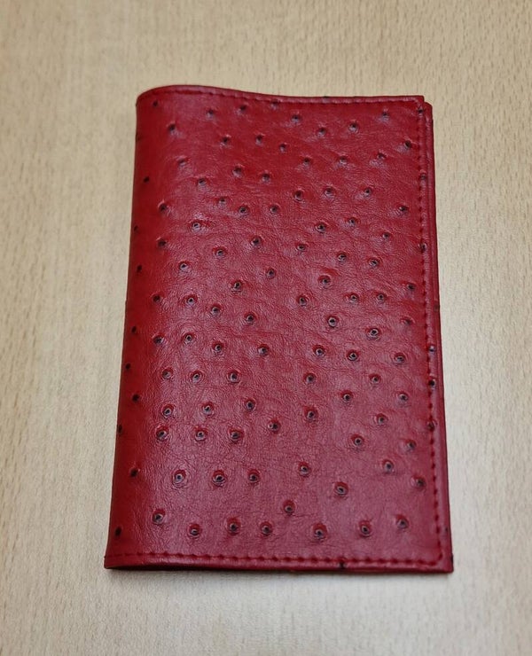 Paspoorthoes Struisvogel Rood