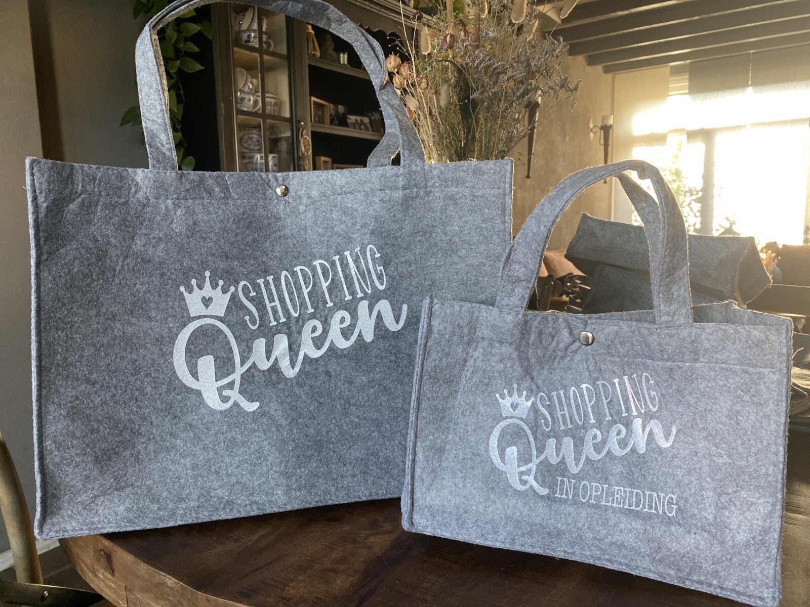 Stijlvolle Shopping Queen Tassen Set