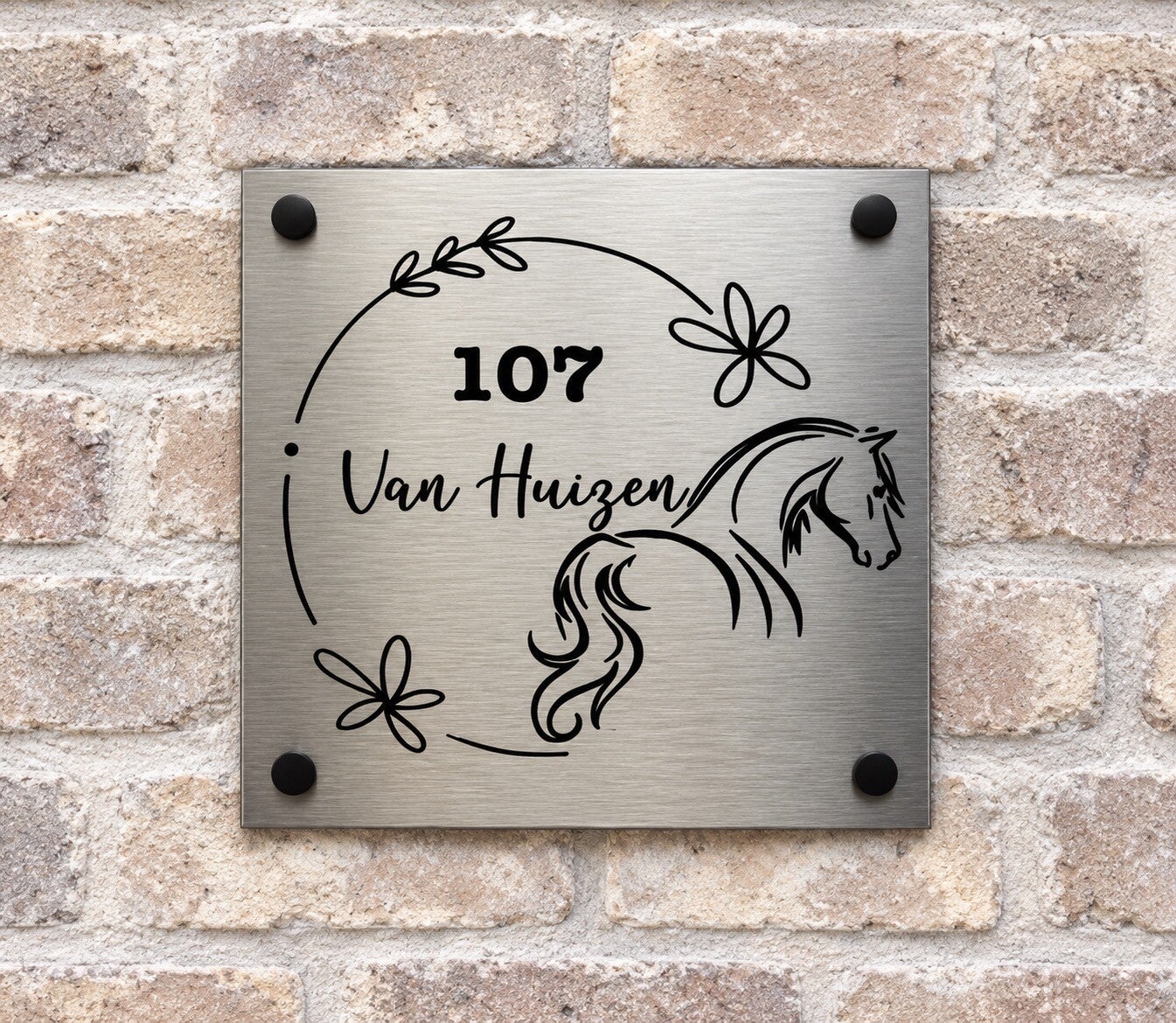naambord paard