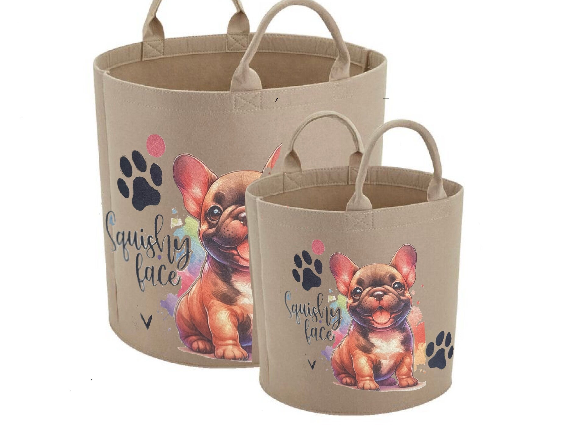 Vilten opberg mand voor frenchie”s