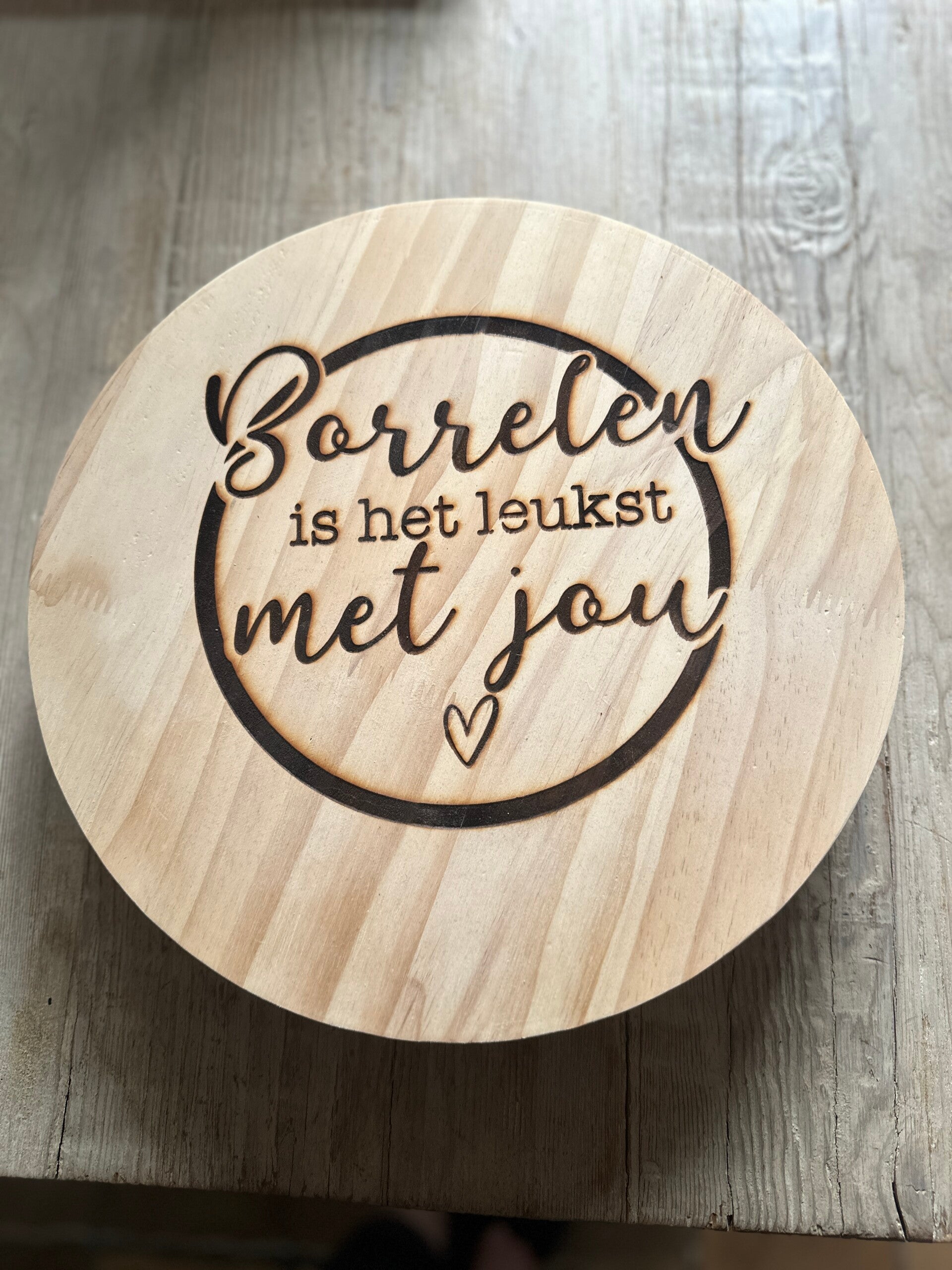 Borrelplank Borrelen is het Leukst met Jou