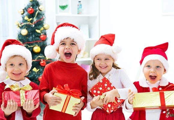 Kinder kerst lootjes actie