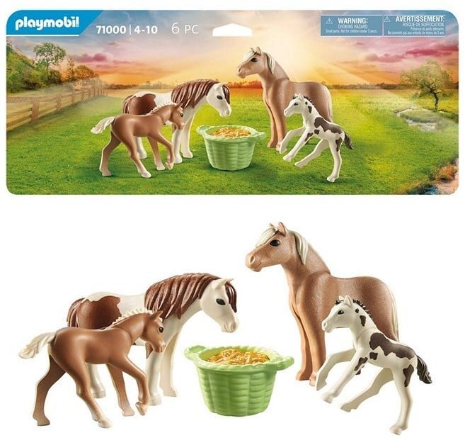 Playmobil Country 2 IJslandse pony's met veulens