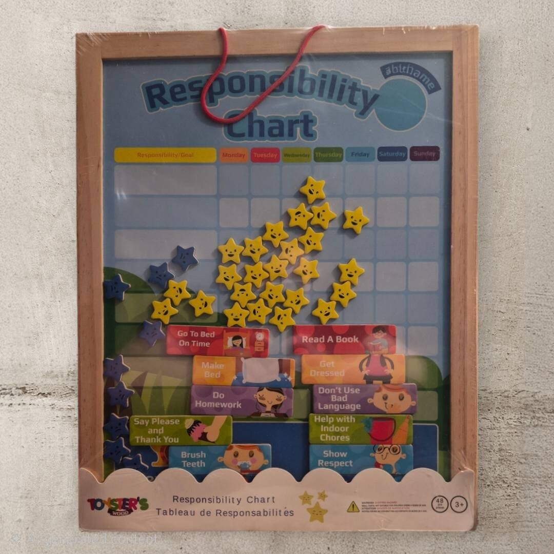 Toyster's Wooden Responsibility Chart