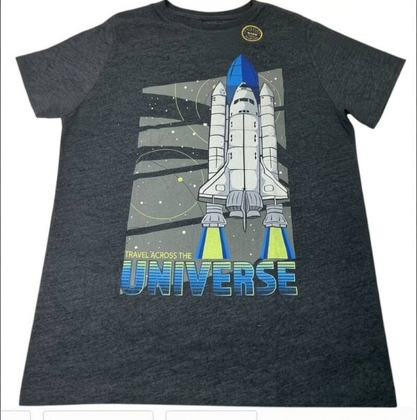XS 4/5 Cat & Jack Travel Across the Universe Glow in the Dark Tee