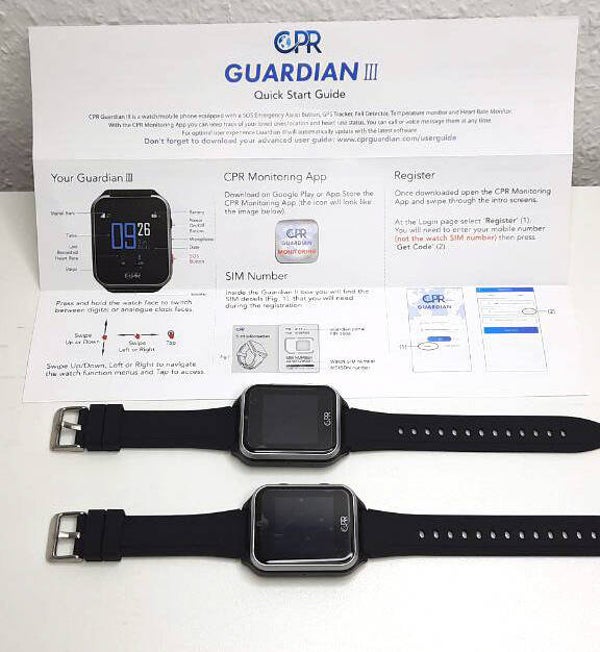 Senioren Uhr Notruf CPR GUARDIAN III Senioren Notruf Uhr SOS