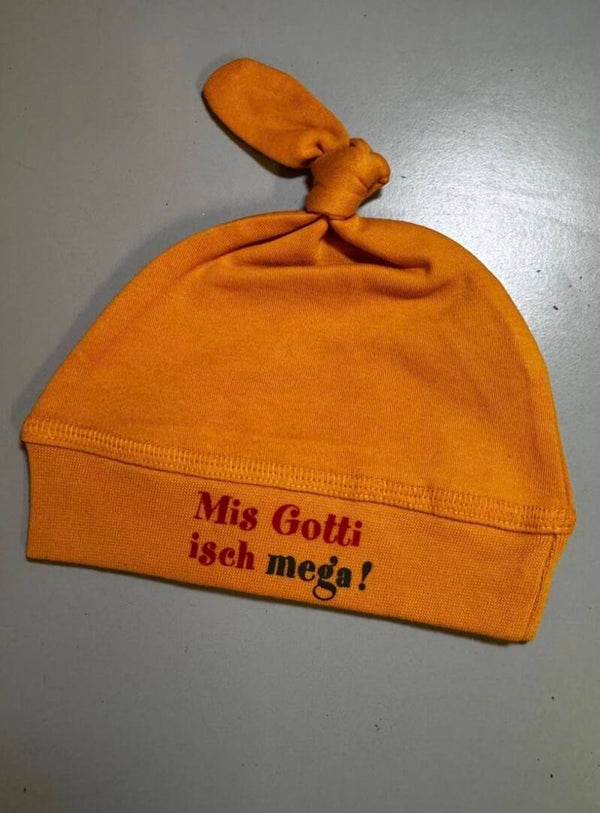 Sternefoifi Babymütze Mis Gotti isch Mega