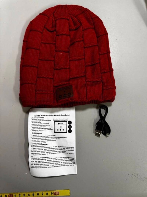Gefütterte Kappe mit Bluetooth