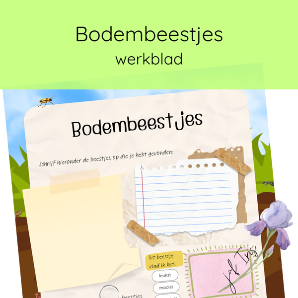 Bodembeestjes werkblad