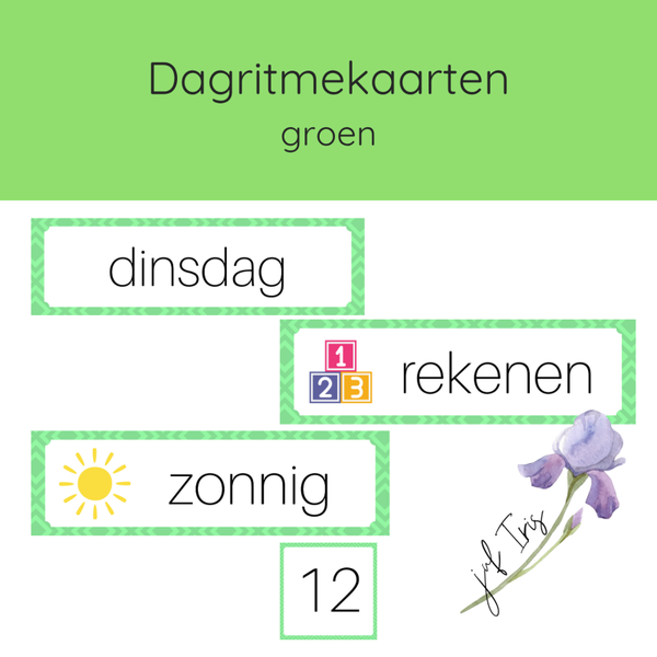 Dagritmekaarten groen