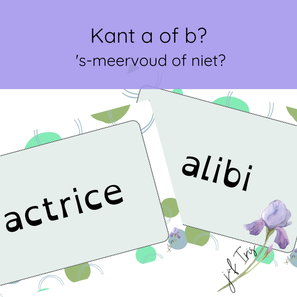 Kant a of b? - 's-meervoud of niet?