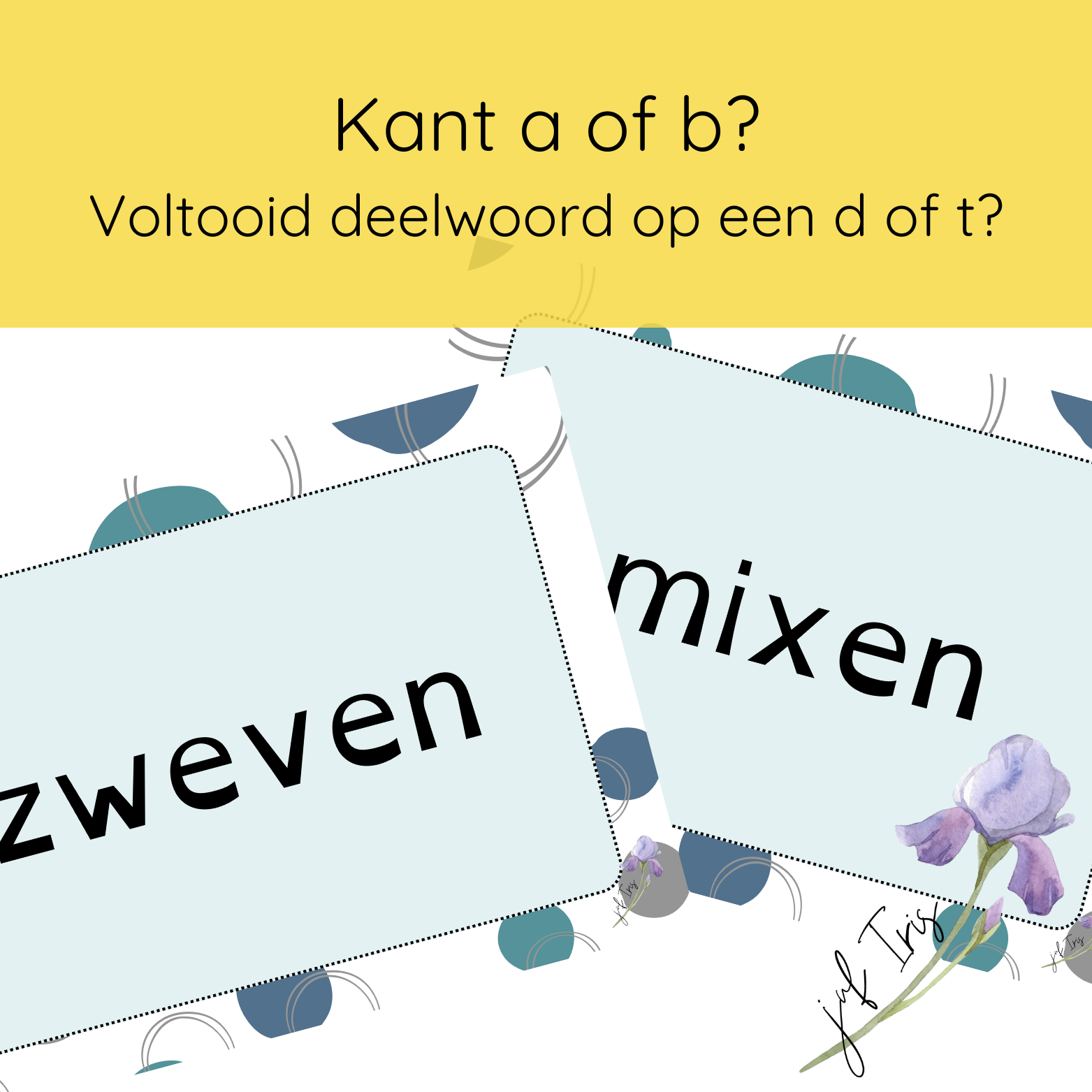 Kant a of b? - Voltooid deelwoord op een d of t?