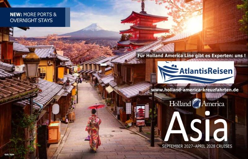 Asien Katalog Holland America Line | www.atlantisreisen.com