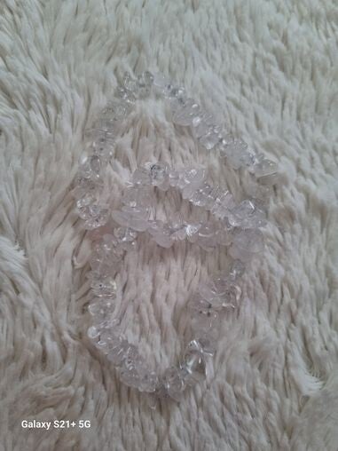 Bergkristall Splitterarmband