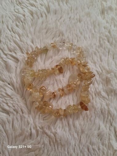 Splitterarmband Citrin