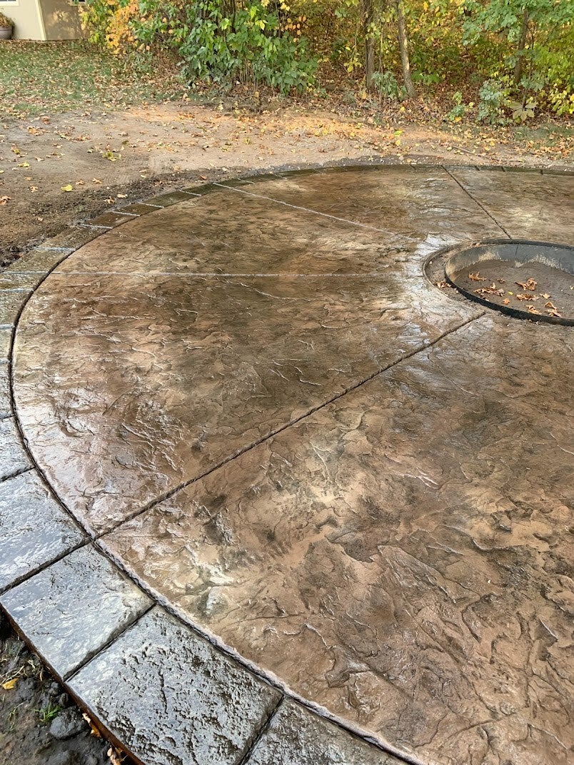 New Patio Install in Ramsey MN by Duvall Concrete and masonry 