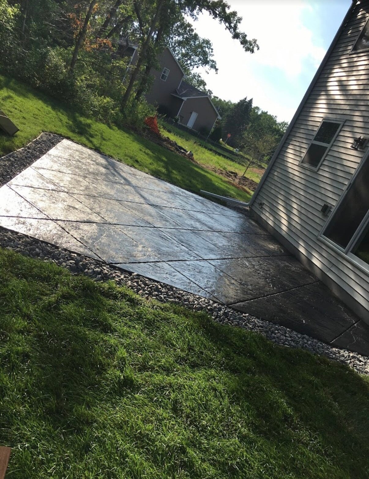 New Patio Install in Otsego MN by Duvall Concrete and Masonry 