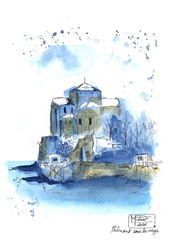 Talmont sous la neige