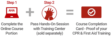 Heartsaver CPR AED Certification Blended Course (Skills Only $45)