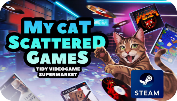 MY CAT SCATTERED GAMES: Tidy Videogame Supermarket
