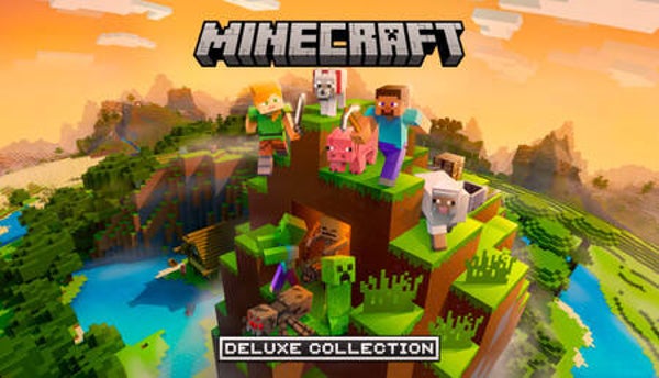 Minecraft Deluxe Collection für Xbox One Kompatibel mit Series X/S Microsoft Store Download Code