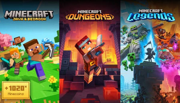 Minecraft Dreierbundle für Xbox One Kompatibel mit Series X/S