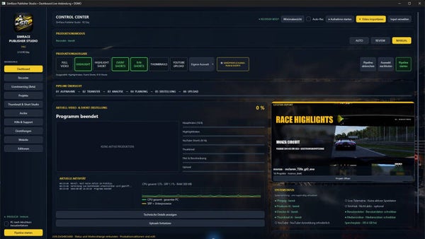 SimRace Publisher Studio