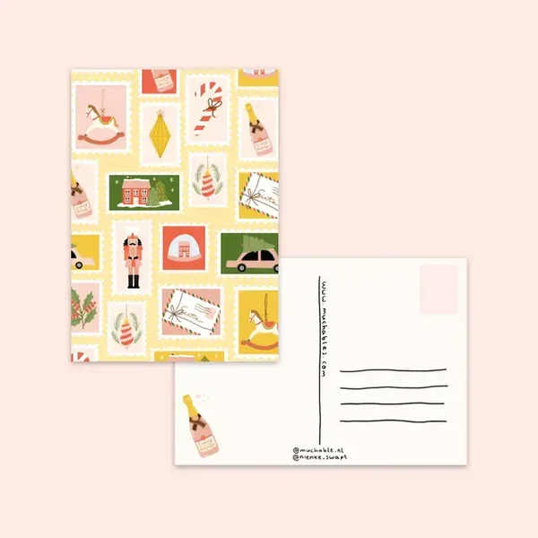 Ansichtkaart Christmas Stamps