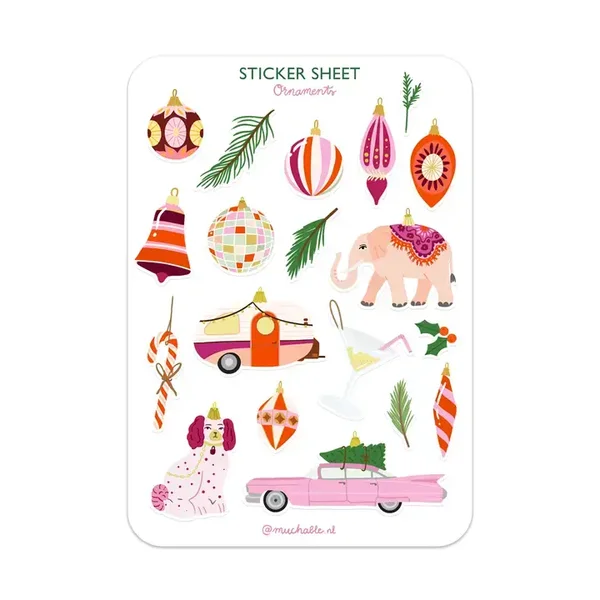 A6 Stickersheet Ornaments