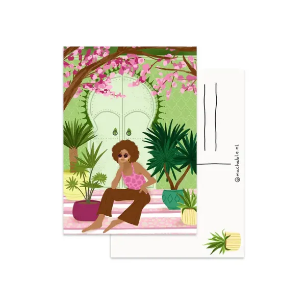 Ansichtkaart Summer Girl